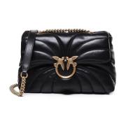 Klassieke Love Bag Puff in zwart Pinko , Black , Dames