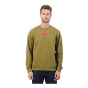 Casual Regular Fit French Terry Sweatshirt Hugo Boss , Green , Heren