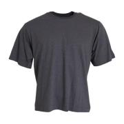 Grijze Katoenen Korte Mouw T-shirt Dolce & Gabbana , Gray , Heren