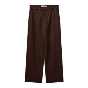 Gestreepte Straight-Leg Broek Tan/Bruin Sofie Schnoor , Brown , Dames