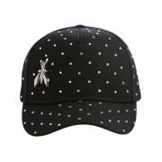 Baseball Cap met Strass Patrizia Pepe , Black , Unisex