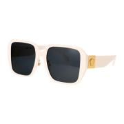 Stijlvolle zonnebril met model 0Ve4472D Versace , White , Dames