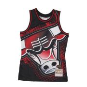 Chicago Bulls Tank Top Basketbal Mode Mitchell & Ness , Black , Heren