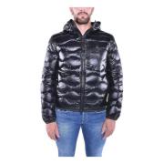 Lichtgewicht Wave Gewatteerde Nylon Jas Blauer , Black , Heren