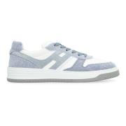 Lage Denim Sneakers Hogan , Multicolor , Heren