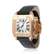 Pre-owned Rose Gold watches Cartier Vintage , Gray , Dames