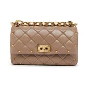 Stijlvolle Schoudertas Valentino Garavani , Beige , Dames