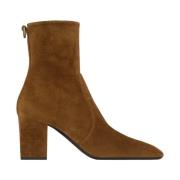 Stijlvolle Booties voor Trendy Vrouwen Saint Laurent , Brown , Dames