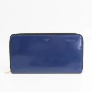 Pre-owned Leather wallets Celine Vintage , Blue , Dames