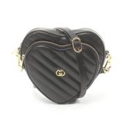 Pre-owned Leather shoulder-bags Gucci Vintage , Black , Dames