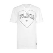 Grafisch T-shirt Philipp Plein , White , Dames