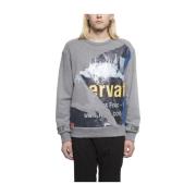 Geborduurde Print Sweater Juun.J , Gray , Heren