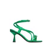 Groene Metalen Sandalen Pierre Hardy , Green , Dames