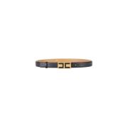 Leren Riem Elisabetta Franchi , Black , Dames