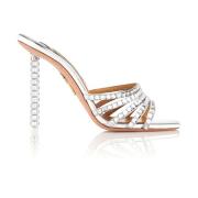 Stijlvolle Muiltjes met Rkchigm0Sysccc Details Aquazzura , Gray , Dame...