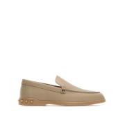 Stijlvolle Loafers met Uniek Design Valentino Garavani , Beige , Heren