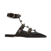 Elegant Ballet Flats Valentino Garavani , Black , Dames