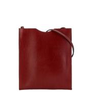 Pre-owned Leather shoulder-bags Hermès Vintage , Red , Dames