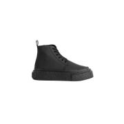 Leren Veterschoenen Enkelhoogte MM6 Maison Margiela , Black , Dames