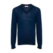 Stijlvolle Sweater met Uniek Ontwerp Valentino Garavani , Blue , Heren