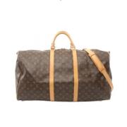 Pre-owned Canvas handbags Louis Vuitton Vintage , Brown , Dames