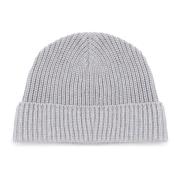 Melange Grijs Wol Beanie Hoed Eleventy , Gray , Heren