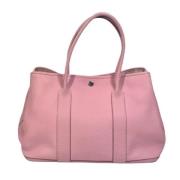 Pre-owned Leather totes Hermès Vintage , Pink , Dames