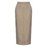 Stijlvolle Sand Rokken Pinko , Beige , Dames