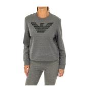 Lange mouw wit jersey shirt Armani Jeans , Gray , Dames