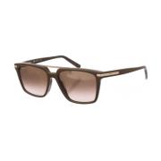 Vierkante Acetaat Zonnebril Salvatore Ferragamo , Brown , Dames