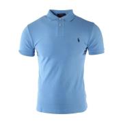 Slim Fit Blauwe Polo Shirt Ralph Lauren , Blue , Heren