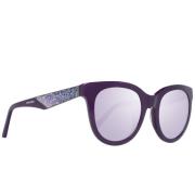 Kattenoog Acetaat Zonnebril Swarovski , Purple , Dames