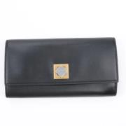 Pre-owned Leather wallets Bottega Veneta Vintage , Black , Dames