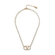 Elegante Ketting met Uniek Ontwerp Valentino Garavani , Yellow , Dames