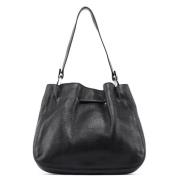 Pre-owned Leather gucci-bags Gucci Vintage , Black , Dames