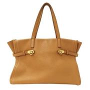 Pre-owned Leather totes Salvatore Ferragamo Pre-owned , Brown , Dames