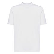 Wit T-shirt Ronde Hals Halve Mouwen Giuliano Galiano , White , Heren