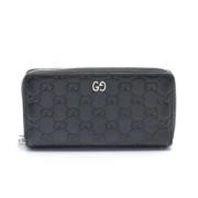 Pre-owned Leather wallets Gucci Vintage , Black , Dames