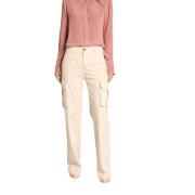 Cargo broek Victoria in keperstof rechte pasvorm Mason's , Beige , Dam...