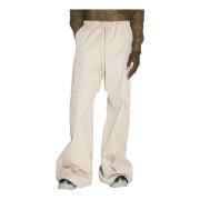 Stijve Weefsel Cargo Broek Rick Owens , Beige , Heren