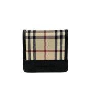 Pre-owned Canvas wallets Burberry Vintage , Beige , Dames