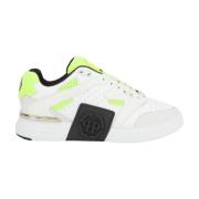 Leren Lo-Top Sneakers in Geel Philipp Plein , Multicolor , Heren