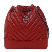 Pre-owned Fabric shoulder-bags Chanel Vintage , Red , Dames