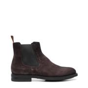 Suède Chelsea Boots Santoni , Gray , Heren