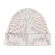 Kasjmier Beanie Muts Licht Grijs Eleventy , Gray , Heren