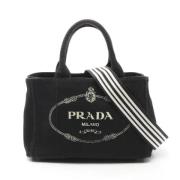 Pre-owned Canvas prada-bags Prada Vintage , Black , Dames