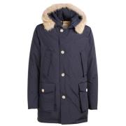 Blauwe Jassen voor Heren Woolrich , Blue , Heren