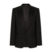 Stijlvolle Jas voor Mannen Dolce & Gabbana , Black , Heren