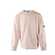 Diagonal Fleece Roze Sweater C.p. Company , Pink , Heren