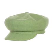 Wol Spitfire Oil Green Flat Cap Kangol , Green , Heren